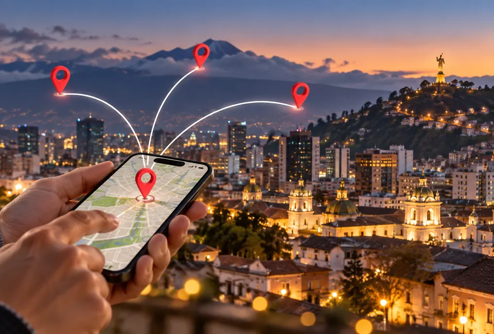 Vista inspirada en Quito, Ecuador